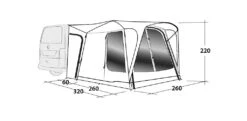 Outwell Milestone Shade Air Drive Away Awning 15 Outwell Milestone Shade Air Drive Away Awning -Camping Specialty Shop 111093 milestone shade air drawing perspective 2