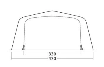 Outwell Wood Lake 7ATC Air Tent 3 Outwell Wood Lake 7ATC Air Tent - Image 3