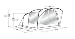 Outwell Oakwood 3 Tent -Camping Specialty Shop 111208 oakwood 3 drawing perspective2