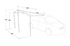 Outwell Fieldcrest Canopy -Camping Specialty Shop 111239 fieldcrest canopy drawing perspective2