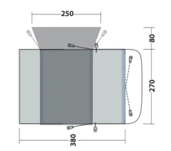 Outwell Wolfburg 380 Drive Away Air Awning -Camping Specialty Shop 111247v23 062 720