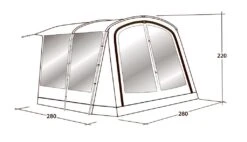 Outwell Universal Awning Size 1 17 Outwell Universal Awning Size 1 -Camping Specialty Shop 111290 universal awning size 1 drawing perspective2