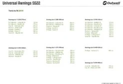 Outwell Universal Tent Awning Size 6 -Camping Specialty Shop 111295 12