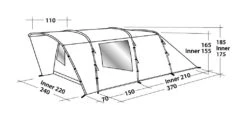Easy Camp Palmdale 400 Tent 13 Easy Camp Palmdale 400 Tent -Camping Specialty Shop 120368 palmdale 400 drawing perspective 2