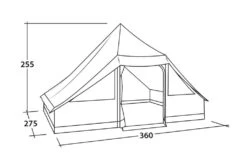 Easy Camp Moonlight Cabin Tent -Camping Specialty Shop 120444 moonlight cabin drawing perspective2