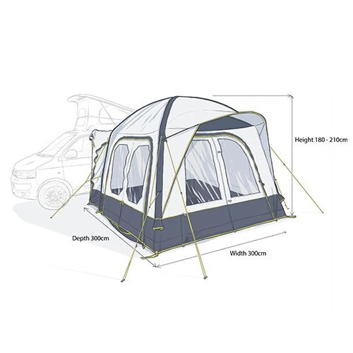 Maypole Malvern Low Air Driveaway Awning 2 Maypole Malvern Low Air Driveaway Awning - Image 2