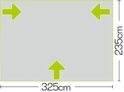 Quest Falcon Air 325 Porch Awning -Camping Specialty Shop a3502a 7 photo