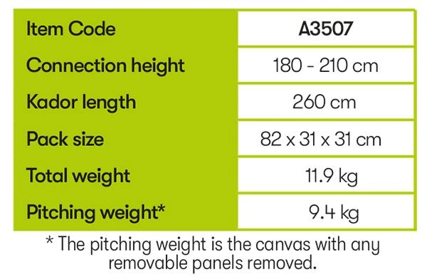 Quest Falcon 300 Low Poled Drive Away Awning 5 Quest Falcon 300 Low Poled Drive Away Awning - Image 5