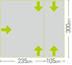 Quest Falcon 300 Low Poled Drive Away Awning 7 Quest Falcon 300 Low Poled Drive Away Awning -Camping Specialty Shop a3507 7 midsize