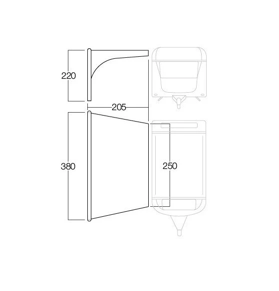 Vango AirBeam Sky Canopy 2.5m 2 Vango AirBeam Sky Canopy 2.5m - Image 2