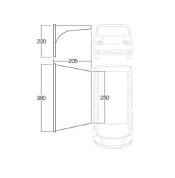 Vango AirBeam Sky Canopy 2.5m 27 Vango AirBeam Sky Canopy 2.5m -Camping Specialty Shop airbeam sky canopy for caravan motorhomes 25m3