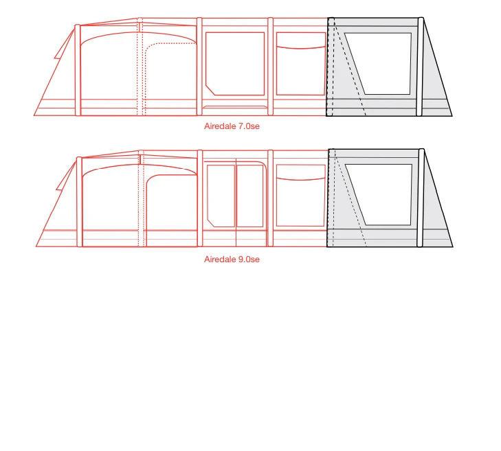 Outdoor Revolution Airedale 7.0SE / 9.0SE Front Porch Extension 7 Outdoor Revolution Airedale 7.0SE / 9.0SE Front Porch Extension - Image 7