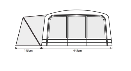 Outdoor Revolution Airedale 7.0SE Including Footprint & Lounge Liner 16 Outdoor Revolution Airedale 7.0SE Including Footprint & Lounge Liner - Image 16