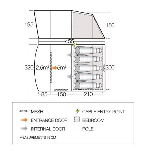 Vango Avington Flow 500 Tent 2 Vango Avington Flow 500 Tent - Image 2