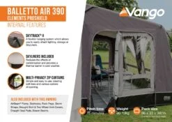 Vango Balletto Air 390 Elements ProShield 390 Awning -Camping Specialty Shop balletto air 390 eps2