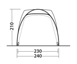 Outwell Beachcrest Driveaway Awning -Camping Specialty Shop beachcrest size guide