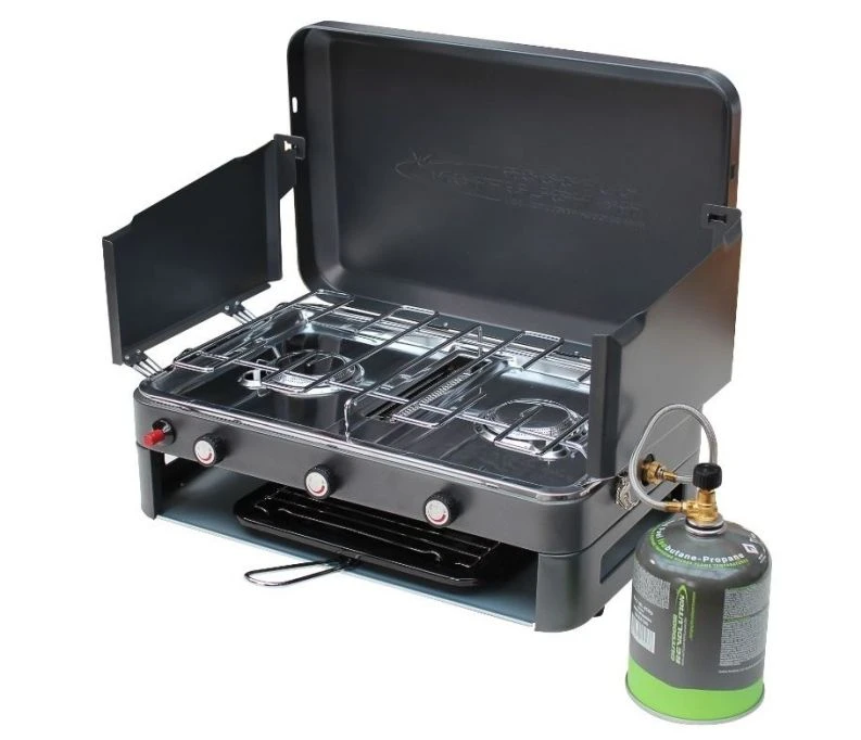 Outdoor Revolution Twin Burner Gas Stove & Grill 1 Outdoor Revolution Twin Burner Gas Stove & Grill
