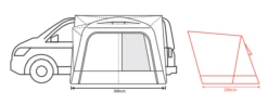 Outdoor Revolution Cayman F/G Mid Drive Away Awning -Camping Specialty Shop cayman fg floorplan 2