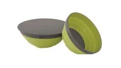 Outwell Collaps Bowl & Colander Set Shadow Green -Camping Specialty Shop collaps bowls