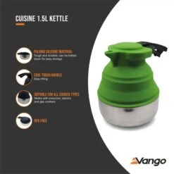 Vango Cuisine 1.5 Ltr Kettle Herbal -Camping Specialty Shop cuisine 1.5l kettle herbal low res medium