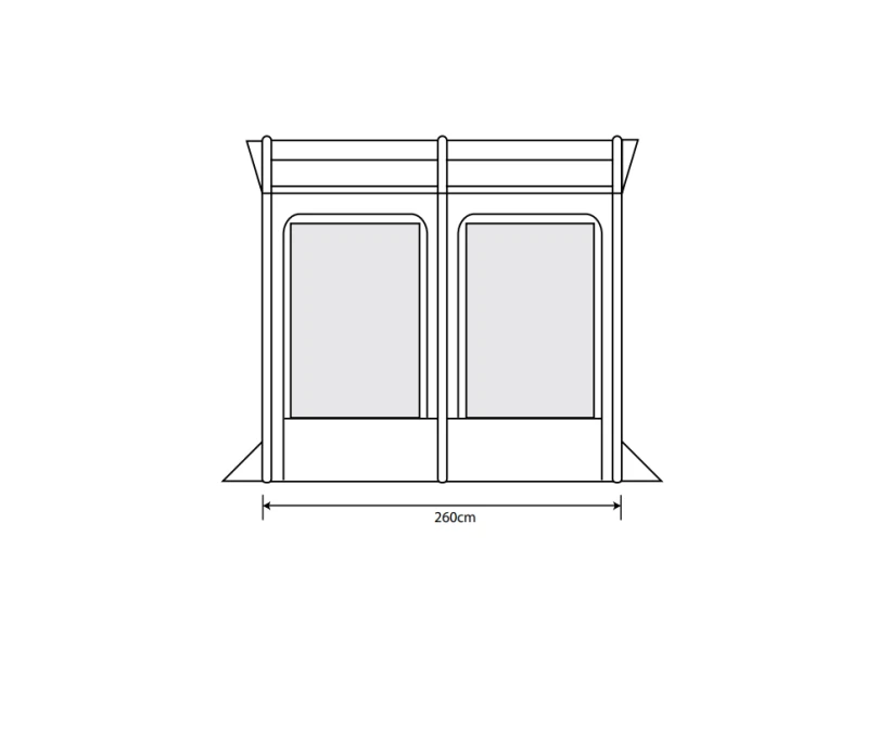 Outdoor Revolution Eden Air 260 Caravan Awning 2 Outdoor Revolution Eden Air 260 Caravan Awning - Image 2