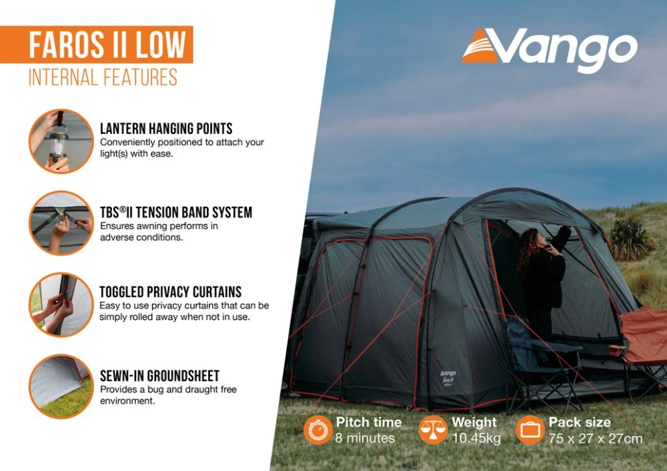 Vango Faros II Low Drive Away Awning 5 Vango Faros II Low Drive Away Awning - Image 5