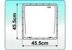 Fiamma 400 X 400 Roof Vent White -Camping Specialty Shop fiamma vent plan2