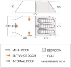 Vango Kibale 350 Tent -Camping Specialty Shop kibale 1