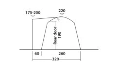 Outwell Milestone Dash Drive Away Awning -Camping Specialty Shop milestone dash measurments