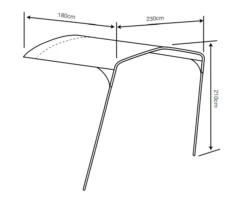 Outdoor Revolution Movelite T4E PC Front Canopy -Camping Specialty Shop movelite pc canopy 1a