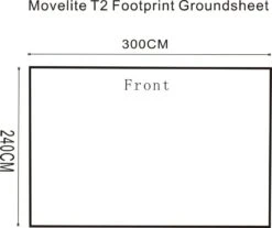 Outdoor Revolution Movelite T2/Turismo Footprint Groundsheet (300cm X 240cm) -Camping Specialty Shop movelite t2 footprint groundsheet