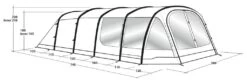 Outwell Knightdale 8PA Air Tent Package -Camping Specialty Shop outwell knightdale 8pa air tent dimensions 1