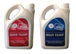 WoC Blue 2 Ltr & Pink 2 Ltr Toilet Fluid Package -Camping Specialty Shop package 2 1 1
