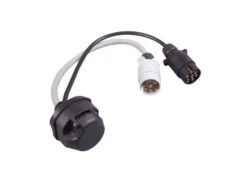 Kampa Adaptor - 12N & 12S 7 Pin Sockets To 13 Pin Socket -Camping Specialty Shop pboxs l ac0520 adaptor 12 pin plug paddedrev