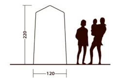 Outwell Seahaven Comfort Station Single Utility Tent -Camping Specialty Shop seahaven comfort station single standing height