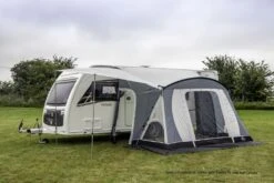 Sunncamp Swift Deluxe 325 SC Caravan Awning -Camping Specialty Shop swift deluxe 325 sc with side sun canopy 1