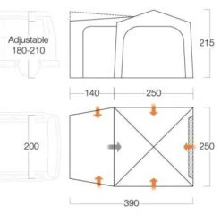 Vango Tailgate Hub Low Awning -Camping Specialty Shop tailgate hub lowmain1