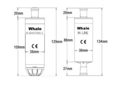 Whale Hi-Flow Submersible Pump - GP1652 -Camping Specialty Shop whale premium sub pump diagram 1